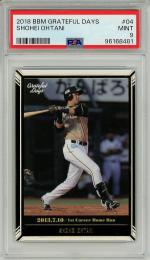 2018 BBM 大谷翔平 「Grateful Days」 #04 1st Career Home Run【PSA9 MINT】