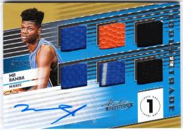 2018-19 PANINI Absolute Memorabilia Mo Bamba Tools of the Trade - Six Swatch Signature Level 1 49枚限定 /40