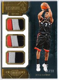 2018-19 PANINI Dominion Kyle Lowry Reigning Threes Relic Gold 10枚限定 /5
