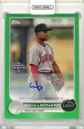2022 Topps Pro Debut Eddys Leonard #PD-95 Base Autograph Green Parallel【59/99】