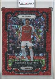 2023-24 Panini Prizm Premier League Takehiro Tomiyasu Red Disco Prizm【22/49】 Arsenal