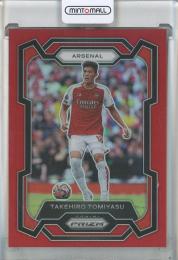 2023-24 Panini Prizm Premier League Takehiro Tomiyasu Red Prizm【135/199】 Arsenal