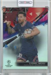 2021-22 Topps Finest UEFA Champions League Lionel Messi Base/Refractors Paris Saint-Germain FC