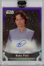 2021 Star Wars Signature Series  Daniel Logan as Boba Fett Autographs Purple #ADL 56/99