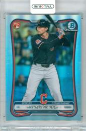2026 Topps Bowman Chase DeLauter #24 Base Chrome Rookie Red RC Logo Variation Guardians