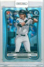 2026 Topps Bowman Owen Caissie #37 Base Chrome Rookie Red RC Logo Variation Marlins