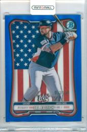 2026 Topps Bowman Cal Raleigh #WBC-57 WBC Flag Variation Blue Refractor Parallel【053/150】 United States