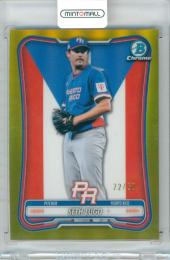 2026 Topps Bowman Seth Lugo #WBC-47 WBC Flag Variation Gold Refractor Parallel【22/50】 Puerto Rico