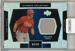 2003 Upper Deck Ultimate Collection Jim Thome Jersey #J-JT 【94/99】 Philadelphia Phillies