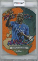 2023-24 TOPPS Chrome UEFA Club Competitions Japan Rule The World Orange Mojo Refractors / VICTOR OSIMHEN(SSC Napoli) 【21/25】