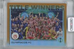 2024-25 TOPPS UEFA Club Competitions Orange Foilboard #94  '23-24 Title Winners  / OLYMPIACOS FC 【06/25】