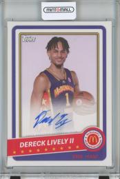 2022 Topps Chrome McDonald’s All-American Basketball Dereck Lively McDonald’s All-American Gameday Paper Autograph/#PA-DL East