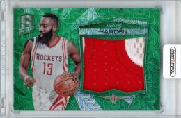 2015-16 PANINI Spectra James Harden Materials Green Prizm 5枚限定【3/5】《やや難あり》Houston Rockets