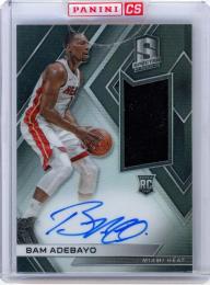 2017-18 PANINI Spectra Bam Adebayo Autograph Jersey 299枚限定【125/299】《やや難あり》Miami Heat
