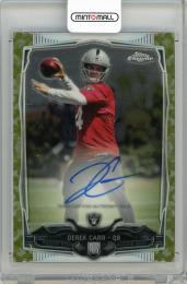 2014 TOPPS Chrome Rookie Autographs Camo Refractors #115 Derek Carr Oakland Raiders 　【47/99】