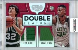 2015-16 PANINI Gala Kevin McHale/Reggie Lewis Double Feature Memorabilia Crimson 10枚限定【07/10】《やや難あり》Boston Celtics