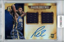 2015-16 PANINI Gold Standard Rakeem Christmas Jersey Autograph 149枚限定【115/149】《やや難あり》Indiana Pacers