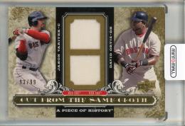 2008 Upper Deck A Piece of History Jason Varitek/David Ortiz CUT FROM THE SAME CLOTH Boston Red Sox