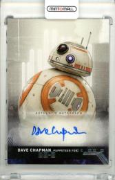 2019 Topps Star Wars: Rise Of Skywalker Dave Chapman As Puppeteer For BB-8 A-DB Autograph Card
