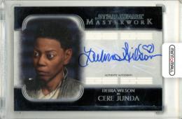 2020 Topps Star Wars Masterwork Debra Wilson As Cere Junda A-DW Autograph Card