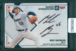 2025 BBM 東京ヤクルトスワローズ マイク・バウマン 直筆サインカード【25/90】