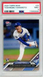 2025 Topps Now Yoshinobu Yamamoto #24 5Ks Over Scoreless Ip In Dodger Stadium Debut【PSA9】 Dodgers