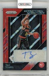2018-19 PANINI Prizm Trae Young Sensational Signatures Prizms Choice #65 Atlanta Hawks