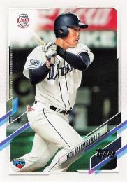 2021 TOPPS NPBプロ野球 #157 仲三河優太(西武) レギュラーカード RC