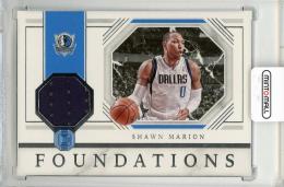 2018-19 PANINI Cornerstones Shawn Marion Foundations Memorabilia #14 Dallas Mavericks