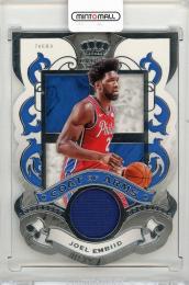 2019-20 PANINI Crown Royale Joel Embiid Coat of Arms Materials #10 Philadelphia 76ers