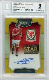 2016-17 PANINI Select Gareth Bale Emerging Star Signatures Gold #12【Last No. 10/10】【BGS9】 Wales