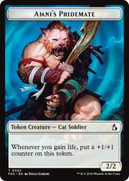 【FRA】【EN】〈FOIL〉アジャニの群れ仲間 トークン / Ajani's Pridemate Token(002-T-W)