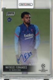 2020-21 Topps Stadium Club Chrome UEFA Champions League Matheus Fernandes Autographs RC #CAMF
