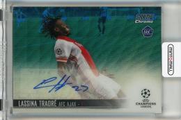 2020-21 Topps Stadium Club Chrome UEFA Champions League Lassina Traore Autographs Blue Wave Refractors RC #CALT【25/75】