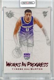 2020-21 Panini Court Kings  Tyrese Haliburton Works In Progress Ruby Parallel 079/149