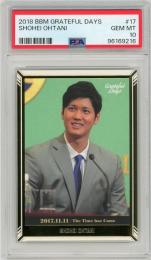 2018 BBM Grateful Days セット 大谷翔平 メジャー挑戦会見 #17【PSA10】《Gem-MINT》 北海道日本ハムファイターズ