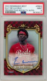 2022 TOPPS Bowman's Best Elly De La Cruz Prospective Royalty Autograph #PRED 250枚限定【174/250】【PSA9】《MINT》 Cincinnati Reds