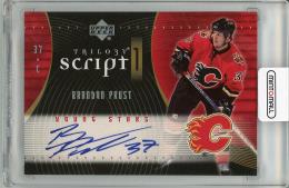 2007-08 UPPER DECK Trilogy  Brandon Prust Autograph