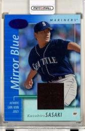 2002 Leaf Certified Kazuhiro Sasaki Mirror Blue Jersey #95【74/75】《白かけあり》