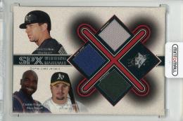 2001 UPPER DECK SPx Todd Helton/Carlos Delgado/Jason Giambi  Colorado Rockies / Oakland Athletics / Toronto Blue Jays