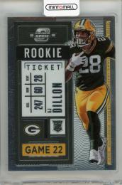 2020 PANINI Contenders Optic Green Bay Packers ROOKIE TICKET #59 / AJ Dillon