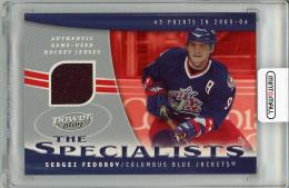 【表面上部スレあり】2006-07 UPPER DECK Power Play  Sergei Fedorov Game Used Jersey