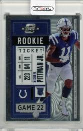 2020 PANINI Contenders Optic Indianapolis Colts ROOKIE TICKET #91 / Michael Pittman Jr.