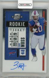 2020 PANINI Contenders Optic Buffalo Bills ROOKIE TICKET Autographs #131 / Zack Moss