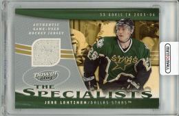 【表面右下角若干難あり】2006-07 UPPER DECK Power Play  Jere Lehtinen Game Used Jersey