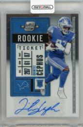 2020 PANINI Contenders Optic Detroit Lions ROOKIE TICKET Autographs #189 / Quintez Cephus