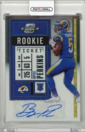 2020 PANINI Contenders Optic Los Angeles Rams ROOKIE TICKET Autographs #201 / Bryce Perkins