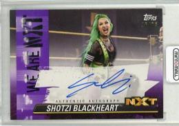 2021 Topps WWE NXT  Shotzi Blackheart  We Are NXT Autographs Purple 46/75