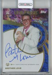 2025 Topps Universe WWE Brother Love Universe Autographs Blue Pulse #UNA-BLO【129/199】