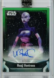 2023 Topps Star Wars Signature Series Nika Futterman as Asajj Ventress Autographs (Design A)/Greem/#A-NF【10/25】